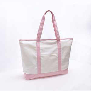 Custom DIY <b>Large</b> Capacity Zipper Travel <b>Canvas</b> Tote <b>Bag</b> Women's Fashion Cotton Portable Organizer Vintage Shopping <b>Bag</b> Summer - Product Image 2