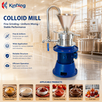 Beurre d'arachide de moulin colloïdal d'acier inoxydable de l'industrie chimique alimentaire 304 faisant la capacité de la machine 50-500 kg/h de beurre d'amande de machine