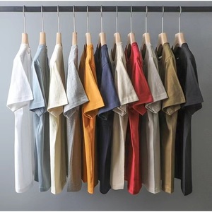 T-shirt à manches longues surdimensionné en coton tricoté 100% 200 g/m² avec logo imprimé numérique personnalisé pour hommes/femmes, stock disponible pour les commandes en gros. - Product Image 1