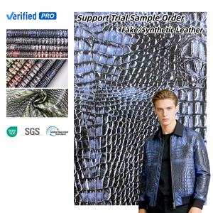 جلد صناعي متطور بملمس كلاسيكي، 85% حرير صناعي و15% جلد مُبوليمر للسترات والملابس - Product Image 1