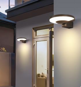 Lampe murale extérieure en aluminium de style nordique moderne, éclairage solaire simple, étanche, <span class=keywords><strong>d</strong></span>écoration pour couloir et balcon - Product Image 2