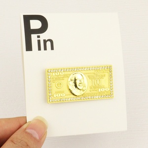 Custom Special Popular Gold Metal <b>Pin</b> Hundred Dollar <b>Pin</b> for <b>Hats</b> and Clothes - Product Image 5