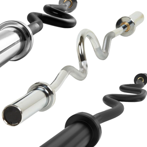 <span class=keywords><strong>Barra</strong></span> de rizado Super <span class=keywords><strong>EZ</strong></span> para bíceps, rizos y extensiones de tríceps, 47 pulgadas - Product Image 1