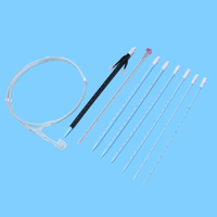 Kit de dilatation stérile pour néphrostomie percutanée (PCN) avec fil-guide et aiguille de ponction – Kit de procédure PCN