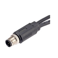 Bairui NEMA2000 M12 4 polos código macho tipo Y conjuntos de cables de Sensor Circular a prueba de agua IP67 automatización Industrial potencia cobre