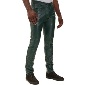 OEM Service Customized Color <b>Men</b> Leather Canvas <b>Pants</b> Eco-Friendly Waterproof Casual Winter <b>Pants</b> Made in Pakistan - Product Image 1