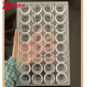แม่พิมพ์ช็อกโกแลตพลาสติกใสทรงครึ่งวงกลม 31 ชิ้น แบบดูไบ สำหรับทำขนมหวาน ทำจากโพลีคาร์บอเนต - Product Image 2