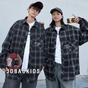 2026 Maßgeschneiderte Mode Übergrößen Casual Kariertes Hemd Herren Damen Streetwear Langarm-Shirts Oberteile - Product Image 1