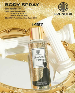 Spray Corpo Grenobil Golden Fire 250Ml Con Glitter Per Donna - Product Image 3
