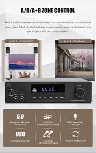 Amplificador de Audio y vídeo Digital de 4,0 canales más vendido con DAC Phono incorporado Karaoke Blue Tooth Av receptor para <span class=keywords><strong>casa</strong></span> de conferencias - Product Image 6