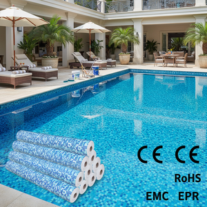 <span class=keywords><strong>Liner</strong></span> de <span class=keywords><strong>piscine</strong></span> en PVC bleu océan renforcé anti-UV personnalisé pour piscines enterrées résistantes aux UV, accessoires de <span class=keywords><strong>piscine</strong></span> - Product Image 1