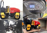 NIVO — rouleau de route 1, 2 ou 3 tonnes pour moteur Diesel, combinaison vibrante hydraulique avec mastic en basalte, rouleau conducteur, pièces détachées