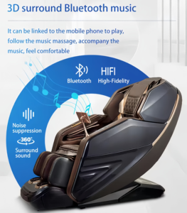 Silla de Masaje 4D de Cuerpo Completo con Tecnología SL-Track, Gravedad Cero, Control por Voz con IA, <span class=keywords><strong>Shiatsu</strong></span>, Bolsas de Aire y Terapia de Calor, Directo de Fábrica - Product Image 4