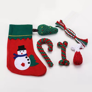 Jouet à mâcher pour chien en corde de coton, cadeau de Noël pour chien - Product Image 6