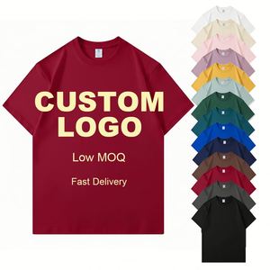 T-shirt vintage en coton lavé 230g pour homme, teinture à la cire, style rétro, coupe ample, épaules tombantes, col rond, manches courtes - Product Image 1