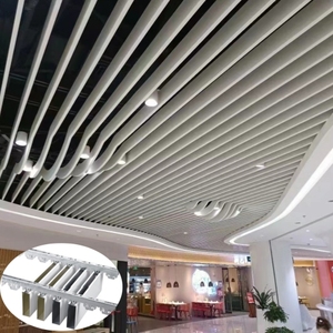 Modern Metal Suspended Ceiling U-Shaped Square Aluminum Strip Baffle Ceiling - Product Image 3