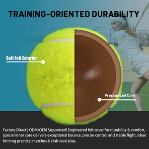 <span class=keywords><strong>Pelotas</strong></span> de <span class=keywords><strong>Tenis</strong></span> ITF Estándar para Competición/Entrenamiento, Lana de Alta Calidad, Goma, Rebote Consistente, Duraderas, Directo de Fábrica, Económicas - Product Image 5