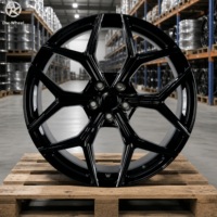 Rueda de Aleación DW de Diseño Dividido, Negro Brillante, Cóncava Profunda, para Vehículos SUV, OEM, Venta al Por Mayor Directa de Fábrica, Personalizada, 16, 17, 18, 19, 20, 22, 24 Pulgadas