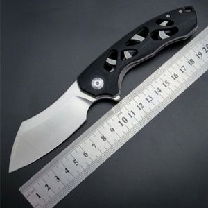 Cuchillo Plegable Personalizado con Mango G10 y Hoja de Acero Inoxidable D2 para Camping y Bricolaje con Soporte OEM - Product Image 2