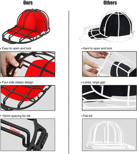 Gorra de béisbol multifuncional para adultos/niños, moldeador y protector de doble capa para lavado de gorras - Product Image 5