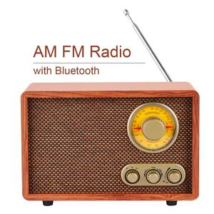 Nuevo Altavoz Inalámbrico Retro de Madera R05 BT 2026, <span class=keywords><strong>Radio</strong></span> Portátil Recargable FM AM SW de 3 Bandas - Product Image 5
