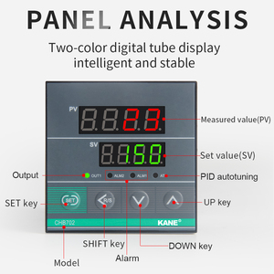 KANE PID Temperature Controller CHB401-M*AN 48*48mm 220VAC Relay Output/one-way Alarm <strong>Thermostat</strong> Intelligent Digital OEM ODM - Product Image 3