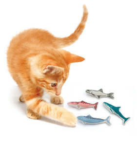 Venta caliente al por mayor <span class=keywords><strong>Catnip</strong></span> <span class=keywords><strong>Cat</strong></span> Toys Canvas Fish Style Plush Gatito Masticar Juguete Resistente al desgaste Interactivo Suministros para mascotas - Product Image 6