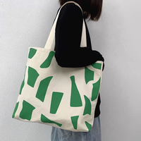 Tas Tote Kanvas Katun Leopard Kapasitas Besar Custom, Tas Belanja Kain Katun Motif Leopard Warna-warni untuk Wanita