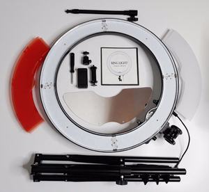 Anillo de Luz <span class=keywords><strong>para</strong></span> <span class=keywords><strong>Teléfono</strong></span> de 18 Pulgadas y 55W con Trípode <span class=keywords><strong>para</strong></span> Peluquería y Barbería - Product Image 6