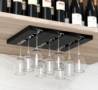 Besafe sous armoire verres à pied porte-verre à vin support lunettes stockage suspendu organisateur pour Bar cuisine