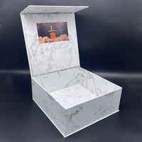 Emballage cadeau direct d'usine boîte à couverture rigide personnalisée écran d'anniversaire 7 pouces LCD boîte cadeau vidéo