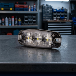ไฟฉุกเฉินแบบ LED 3 ดวง รุ่นใหม่ กันน้ำ IP67 บางเฉียบ 12V DC ไฟเตือนสำหรับรถบรรทุก รถอเนกประสงค์ และรถก่อสร้าง - Product Image 3
