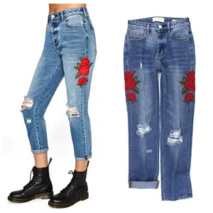 GZY Ladies Ripped Slim Fit Denim Jeans Pants clearance Women Jeans/Wholesale Branded New Apparel Jeans stock/in-stock-item