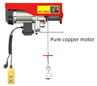 Mini palan électrique portable 220V pour la construction, capacité 500kg-1000kg, idéal pour les restaurants