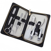 Kit de coupe-ongles professionnel Flyhigh 12-en-1 en acier inoxydable de luxe pour manucure et pédicure, durable et portable, pour ongles des pieds
