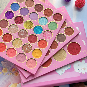 Palette Ombretti a Tre Strati Stile Libro con 72 Colori, Ombretti Opachi e Brillanti, Cosmetici Glitterati per <span class=keywords><strong>Donne</strong></span> - Product Image 1