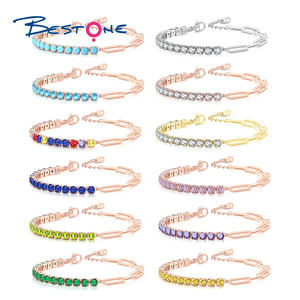 Designer de luxe trombone Zircon Tennis Bracelet femmes main Bracelet Zircon Y2K accessoires bijoux cadeau - Product Image 1