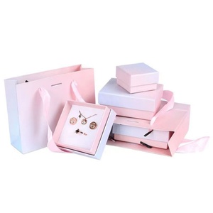 Wholesale Hot Style Luxury Jewellery Ring <b>Earrings</b> Jewelry Packaging <b>Gift</b> <b>Box</b> With Custom Logo - Product Image 2