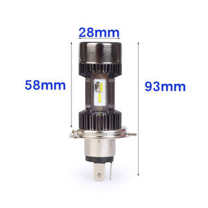 H4 BA20D ไฟหน้ารถจักรยานยนต์ LED พร้อมชิป LED แบบ COB 12V/24V ไฟฟ้าสามกรงเล็บในตัวแสงสีฟ้าอุณหภูมิสี 6000K - Product Image 2