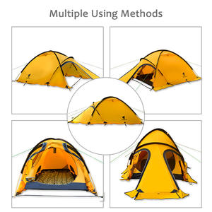 Tente de montagne, équipement de plein air, <span class=keywords><strong>survie</strong></span> polaire, randonnée en pleine nature, jupe de neige, nylon double couche 3000 mm, tente de camping - Product Image 2