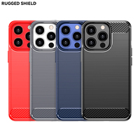 Coques de téléphone en silicone à la mode en fibre de carbone pour iPhone 11 12 13 Mini Pro Max, étui pour iPhone