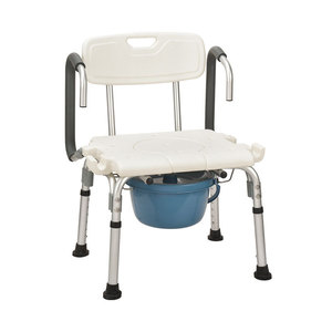 Chaise de douche avec accoudoirs relevables pour soins à domicile, siège de bain antidérapant pour personnes âgées, équipement de sécurité pour la salle de bain - Product Image 2