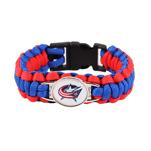 Großhandel Individuelles Design Privates Logo NHL Eishockeyteam Paracord Überlebensarmband Siebenstrang-Geflochtenes NHL Paracord Armband - Product Image 5