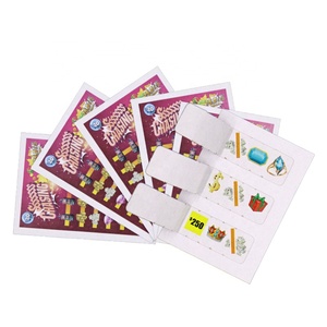 Cartes à tirer personnalisées, impression recto-verso, billets colorés recyclables, cartes de haute qualité, avec languette à tirer imprimée - Product Image 2