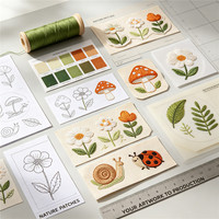 Vente en gros de patchs brodés thermocollants personnalisés pour la décoration de vêtements, badges en tissu à thème animalier, fabricant pour vestes, sacs à dos et projets DIY