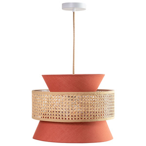 Rattan Woven Chandelier E27 Round Pendant <b>Light</b> For <b>Dining</b> Room Nordic Style Lighting Fixture - Product Image 5