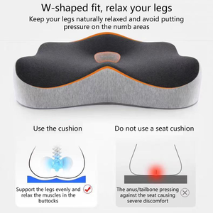 Coussin médical pour le coccyx, soutien du dos, soulagement de la sciatique et des douleurs du coccyx, coussin de siège pour la maison et le bureau - Product Image 4