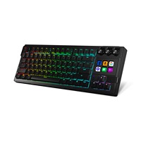 Keyboard Mekanik Berkabel K1 Pro - 78 Tombol Switch Merah, 6 Tombol LCD, 3 Kenop, Lampu Latar RGB - Kustomisasi OEM Tersedia