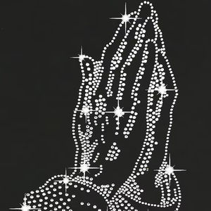 Aprise - Jésus béni par les meilleurs designs, motif en strass à appliquer à chaud, personnalisé - Product Image 1