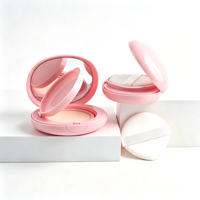 Boîte à coussin d'air vide rose de 15 g avec miroir pour fond de teint BB